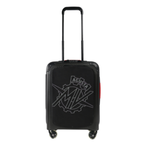 TecknoMonster Logo Carbon közepes bőrönd