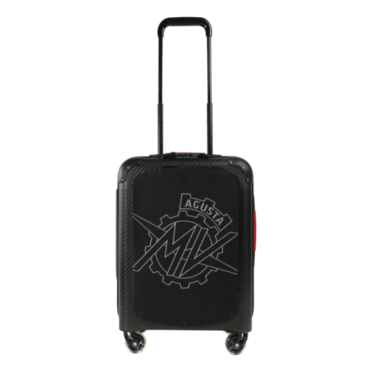 TecknoMonster Logo Carbon közepes bőrönd